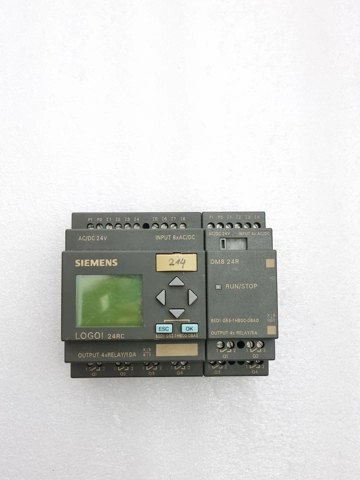 Siemens Logo With Expansion & Memory Module 6ED1052-1HB00-0BA5, 6ED10551HB000BA0